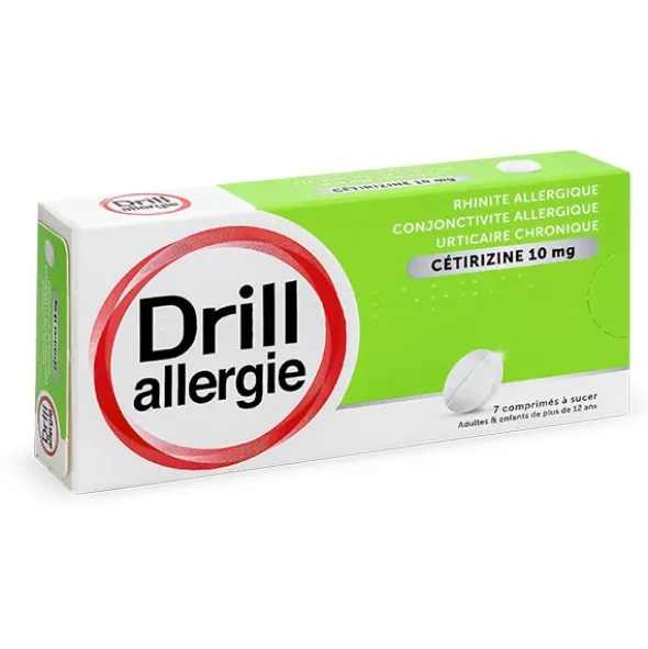 Drill Allergie Cetirizine 10 mg comprimé à sucer