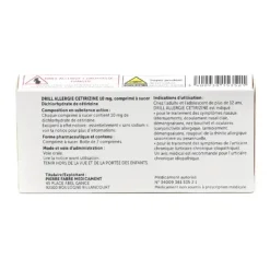 Drill Allergie Cetirizine 10 mg comprimé à sucer