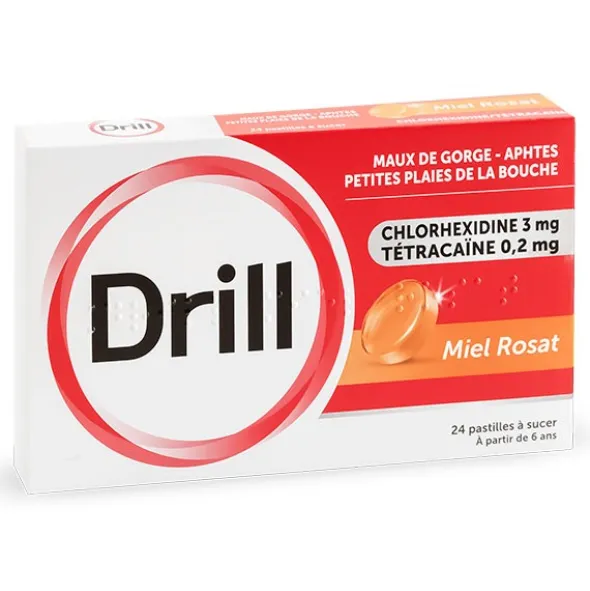 Drill miel rosat pastilles