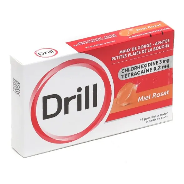 Drill miel rosat pastilles