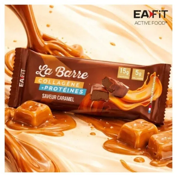 Eafit barre collagène + protéines Caramel