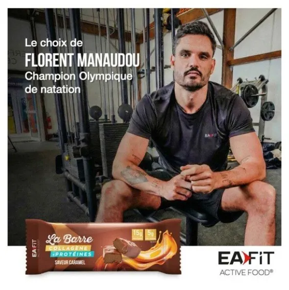 Eafit barre collagène + protéines Caramel