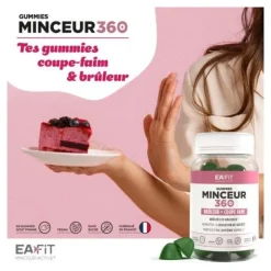 Eafit Minceur 360 Brûleur + Coupe faim gummies