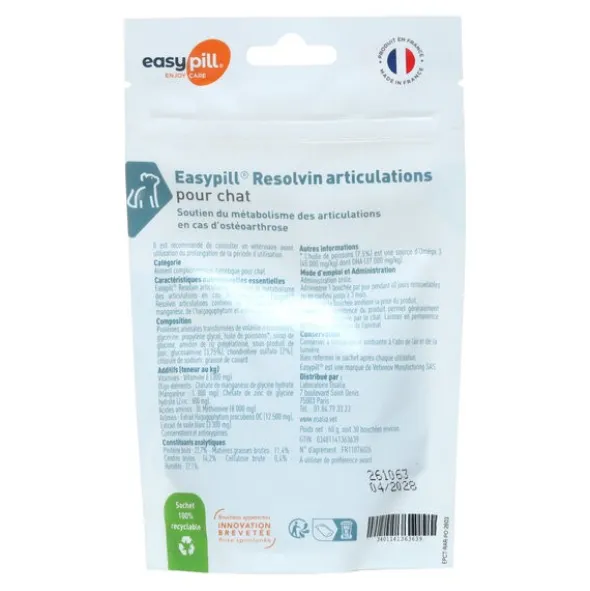 Easypill Resolvin articulations chat bouchées appétentes