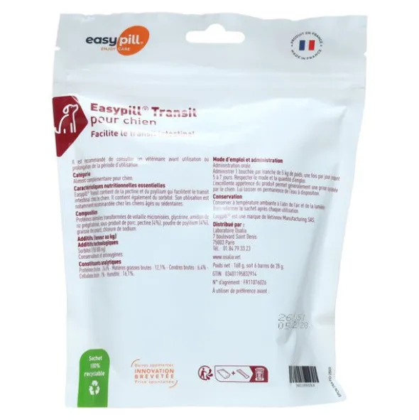 Easypill Transit chien barres appétentes