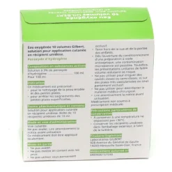 Eau oxygénée 10 volumes Gilbert unidoses