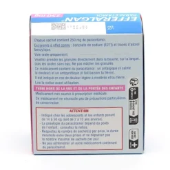 Efferalgan 250 mg fraise granulés sachets