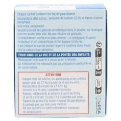 Efferalgan 500 mg fruits rouges stick