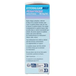 Efferalgan sirop pédiatrique Fraise