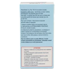 Efferalgan sirop pédiatrique Fraise