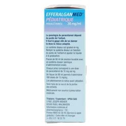 Efferalgan sirop pédiatrique Fraise