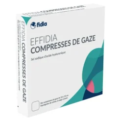 Effidia Compresse de gaze imprégnée de sel sodique d'acide hyaluronique