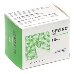 Effizinc 15 mg gélule Acné