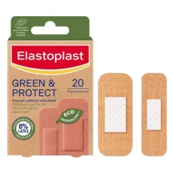 Elastoplast Green & protect pansements prédécoupés