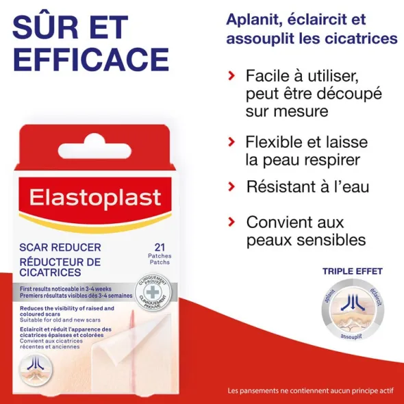 Elastoplast réducteur de cicatrices pansements