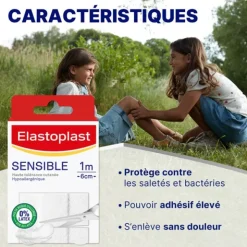Elastoplast Sensible bandes de pansement à découper 10 cm x 6 cm