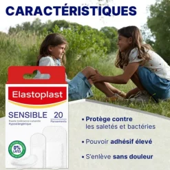 Elastoplast Sensitive 20 pansements