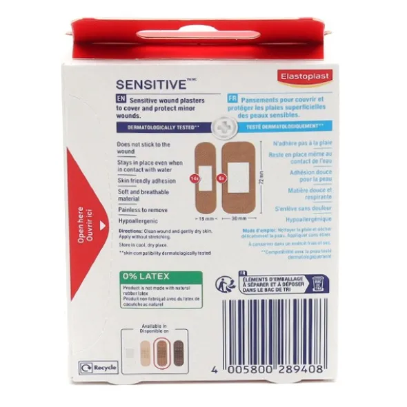 Elastoplast Sensitive 20 pansements