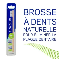 Elgydium Brosse à dents en Bois Médium