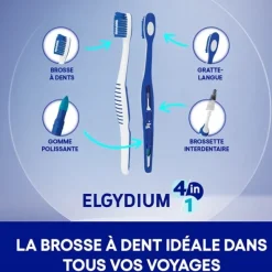 Elgydium Brosse à dents 4 en 1 souple