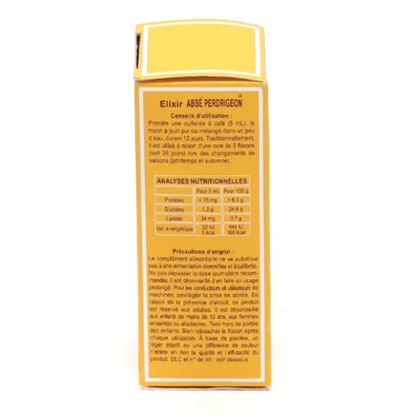 Elixir de l'Abbé Perdrigeon solution buvable