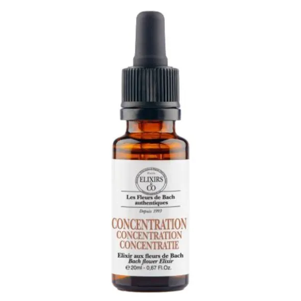 Elixirs and Co Fleurs de Bach Concentration gouttes