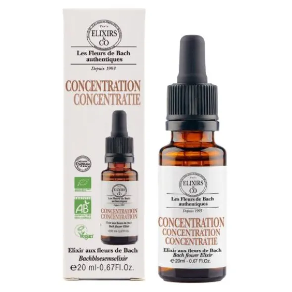 Elixirs and Co Fleurs de Bach Concentration gouttes