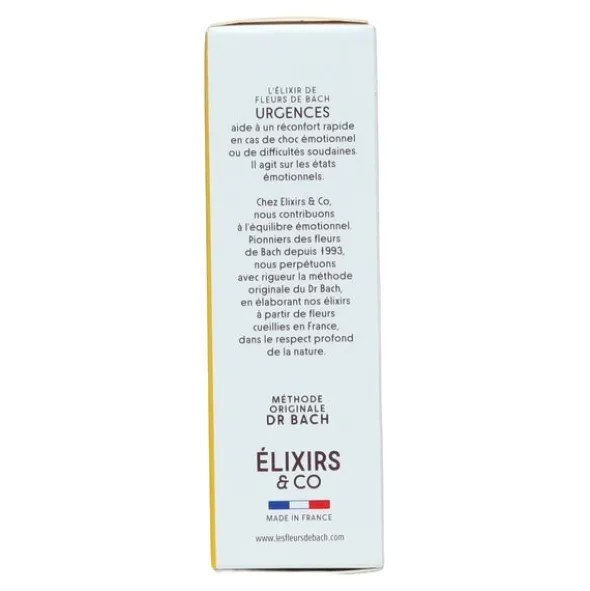 Elixirs and Co Fleurs de Bach Urgences gouttes
