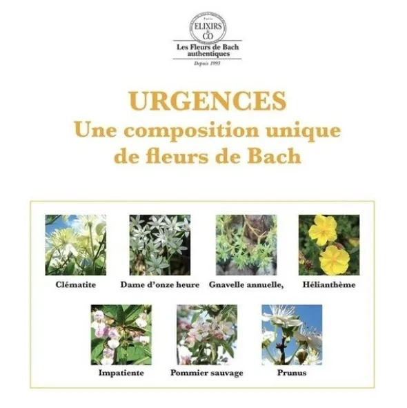 Elixirs and Co Fleurs de Bach Urgences gouttes