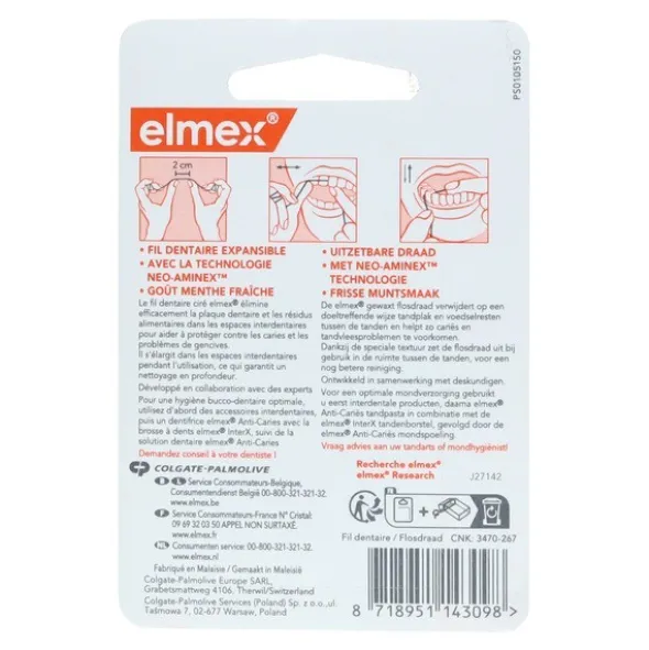 Elmex fil dentaire ciré 50 m