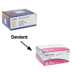 Embecta Microfine Seringue à insuline 29 G