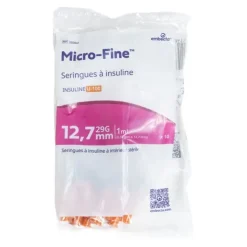 Embecta Microfine Seringue à insuline 29 G