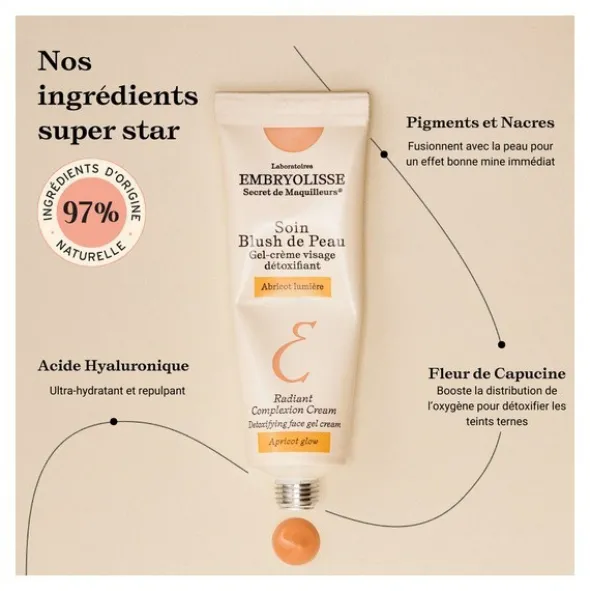 Embryolisse Soin Blush de Peau Abricot lumière