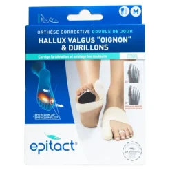 Epitact Orthèse corrective Hallux valgus double