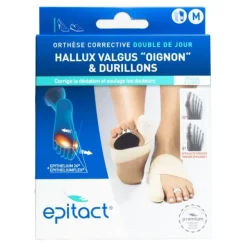 Epitact Orthèse corrective Hallux valgus double