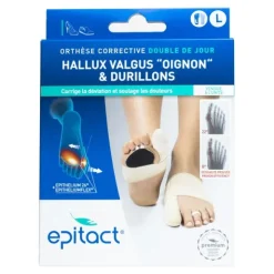 Epitact Orthèse corrective Hallux valgus double