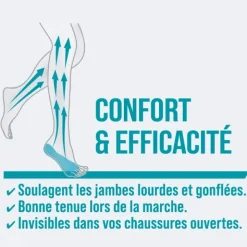 Epitact Semelles invisibles jambes légères
