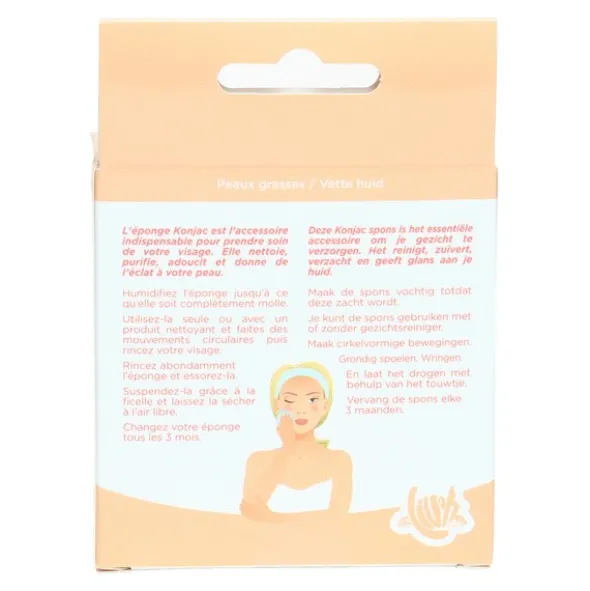 Eponge konjac charbon Act Eco