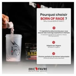 Eric Favre Born of Rage Original Explosive pre workout poudre