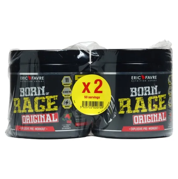 Eric Favre Born of Rage Original Explosive pre workout poudre