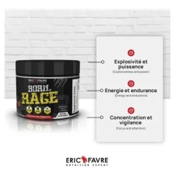Eric Favre Born of Rage Original Explosive pre workout poudre