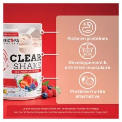Eric Favre Clear Shake Iso Protein Water Fruits Rouges