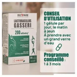 Eric Favre Lactobacillus gasseri 200 milliards gélules