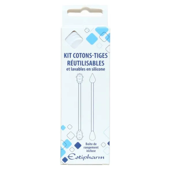 Estipharm kit cotons-tiges réutilisables