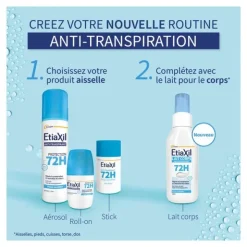 Etiaxil anti transpirant 72h Peaux sensibles spray