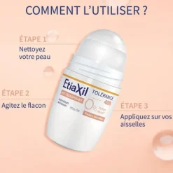 Etiaxil Anti transpirant Tolérance 48h roll-on