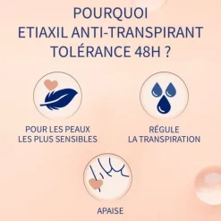 Etiaxil Anti transpirant Tolérance 48h roll-on