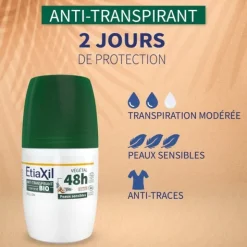 Etiaxil anti transpirant végétal Bio 48 h roll-on