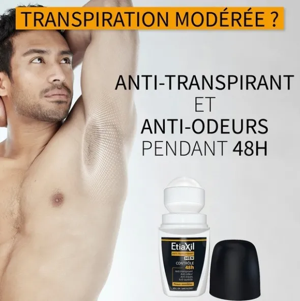 Etiaxil déodorant anti-transpirant 48h roll-on