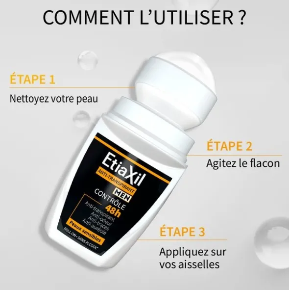 Etiaxil déodorant anti-transpirant 48h roll-on
